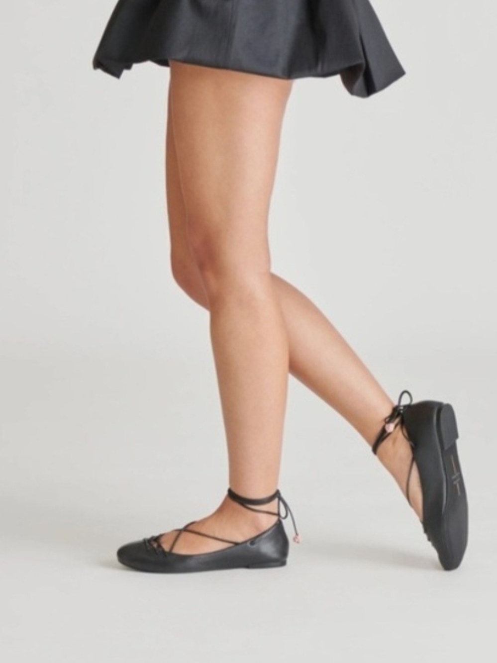 ISO Dolce Vita-For Love And Lemoms Rose Black Ballet Flats Size 8 - Picture 3 of 3